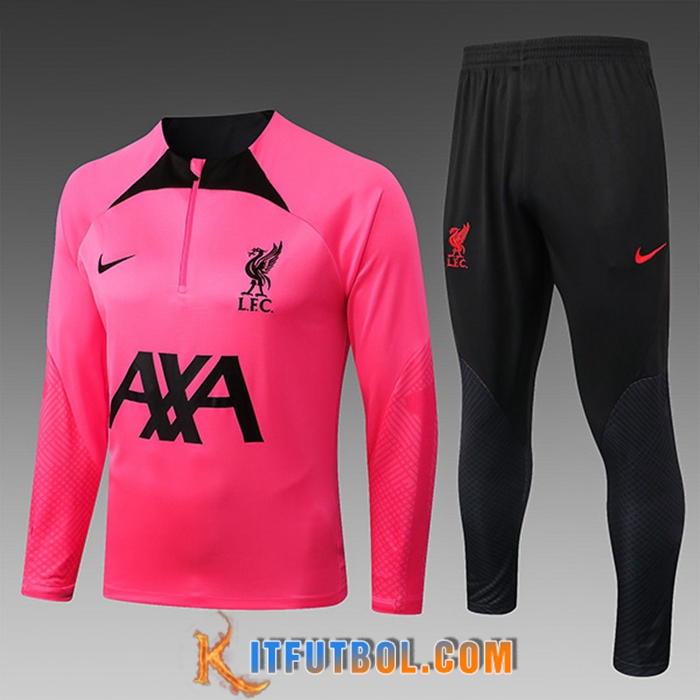 Chandal Equipos De Futbol FC Liverpool Ninos Rosa/Negro 2022/2023