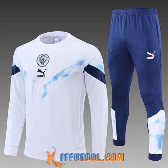 Chandal Equipos De Futbol Manchester City Ninos Blanco 2022/2023