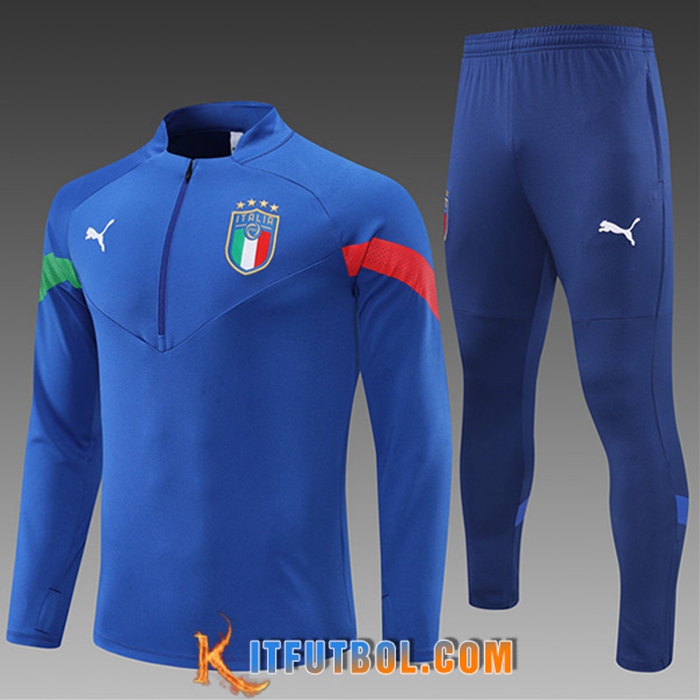 Chandal Equipos De Futbol Italia Ninos Azul 2022/2023