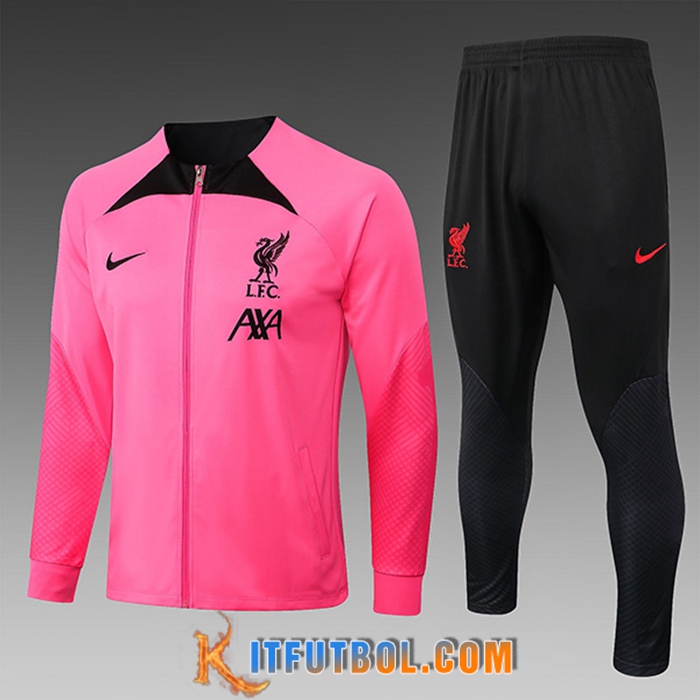 Chandal Equipos De Futbol - Chaqueta FC Liverpool Ninos Rosa 2022/2023