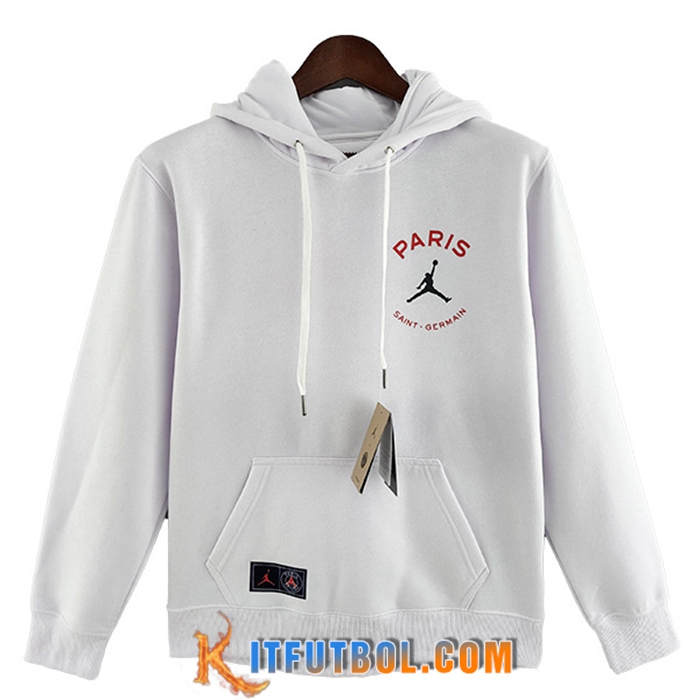 Sudadera De Entrenamiento Capucha Jordan PSG Blanco 2022/2023