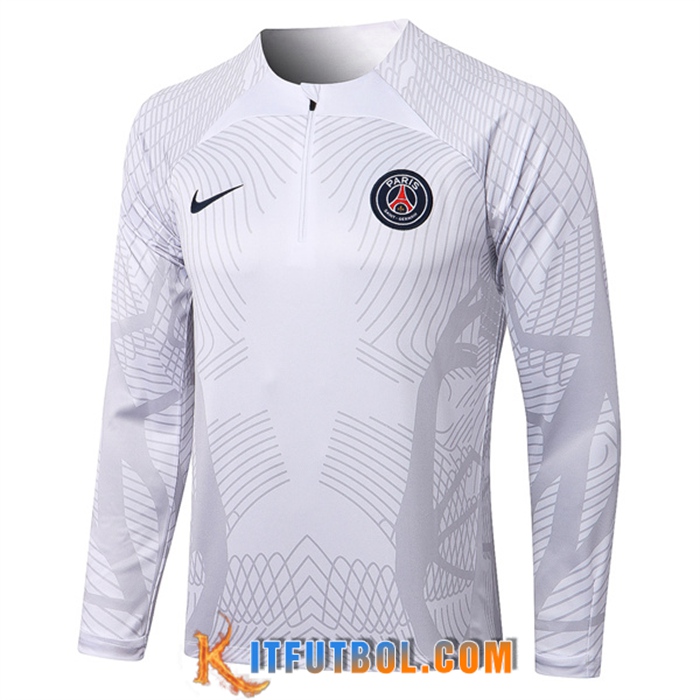 Sudadera De Entrenamiento PSG Pattern Blanco 2022/2023