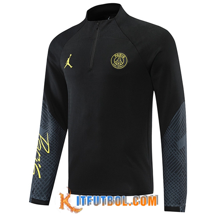 Sudadera De Entrenamiento Jordan PSG Negro/Gris 2022/2023