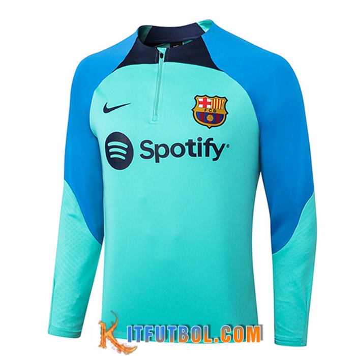 Sudadera De Entrenamiento FC Barcelona Azul Claro 2022/2023