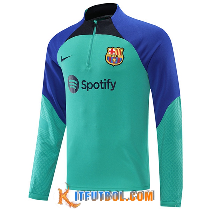 Sudadera De Entrenamiento NIKE FC Barcelona Azul Claro 2022/2023
