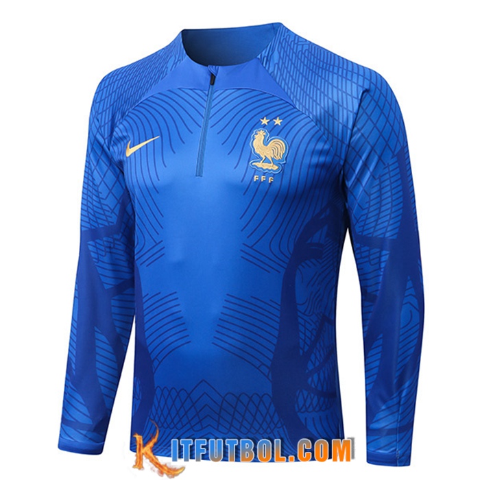 Sudadera De Entrenamiento Francia Pattern Azul 2022/2023