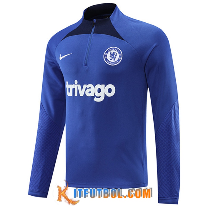 Sudadera De Entrenamiento FC Chelsea Azul/Negro 2022/2023
