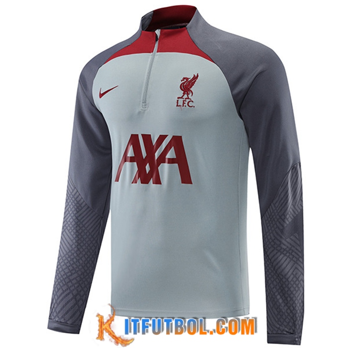 Sudadera De Entrenamiento FC Liverpool Gris 2022/2023