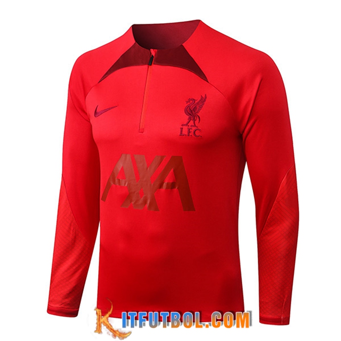 Sudadera De Entrenamiento FC Liverpool Rojo 2022/2023