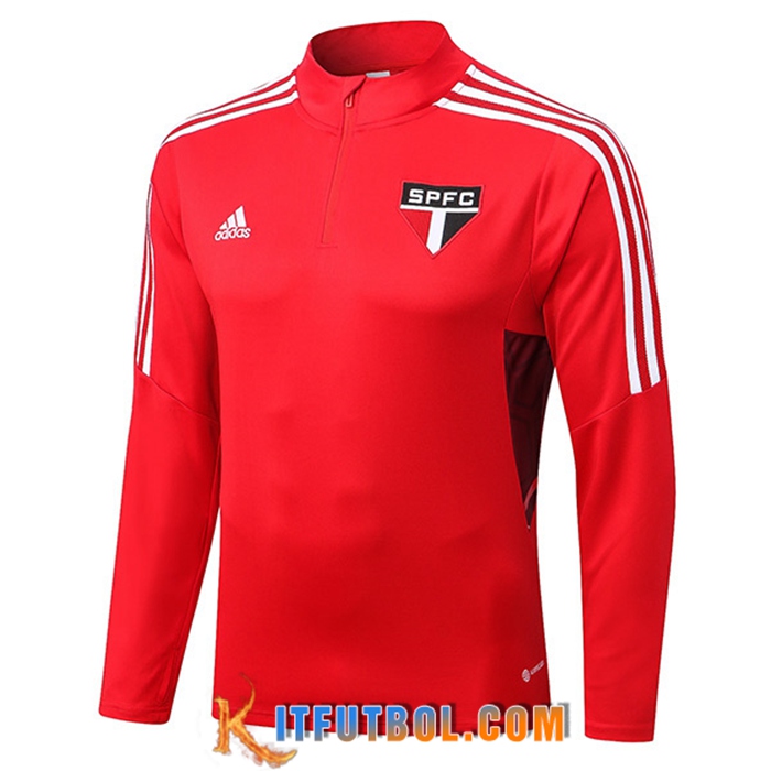 Sudadera De Entrenamiento Sao Paulo FC Rojo 2022/2023