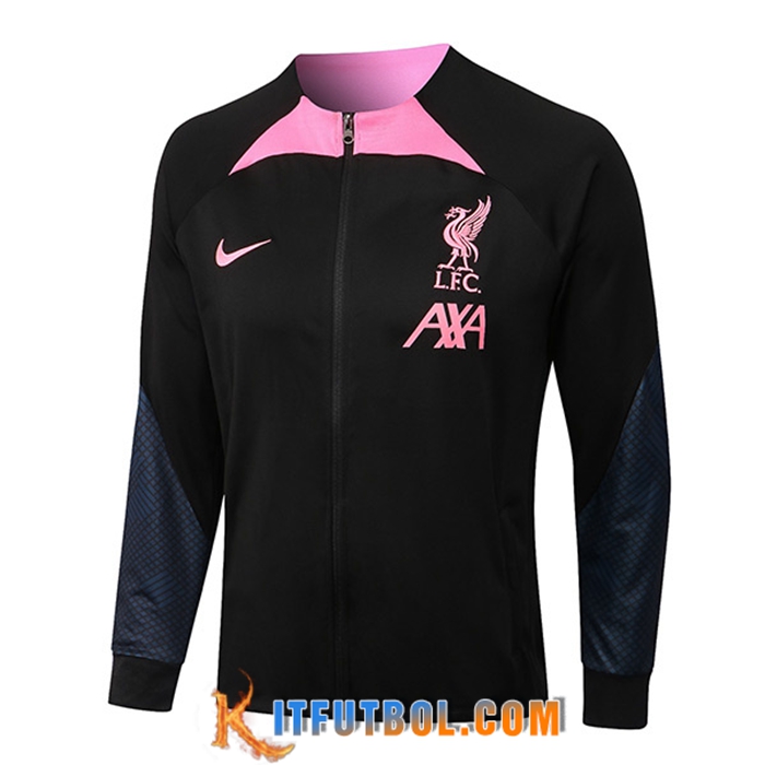 Chaquetas Futbol FC Liverpool Negro/Rosa 2022/2023