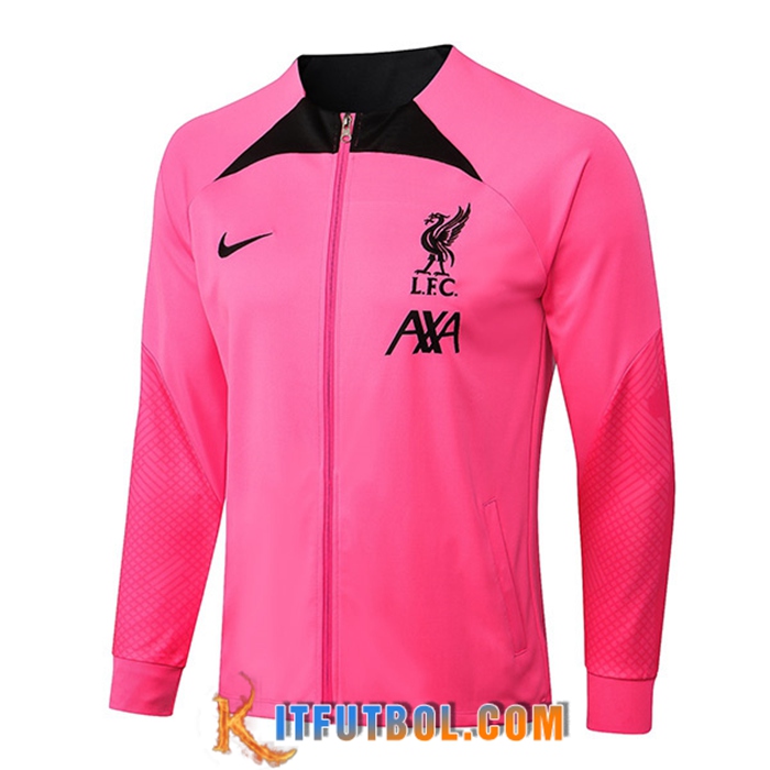 Chaquetas Futbol FC Liverpool Rosa/Negro 2022/2023