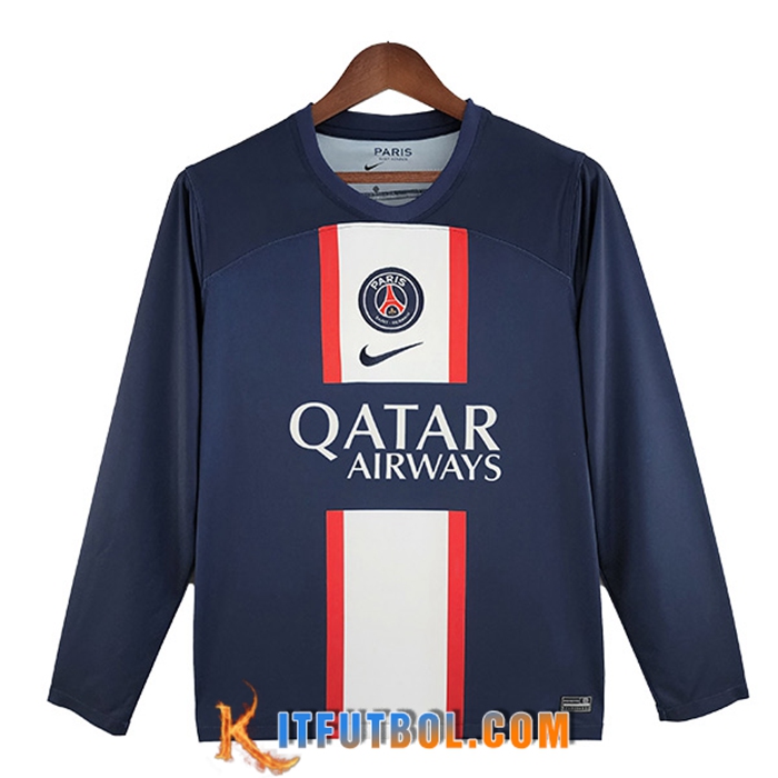 Nueva Camisetas De Futbol PSG Manga Larga Primera 2022/2023