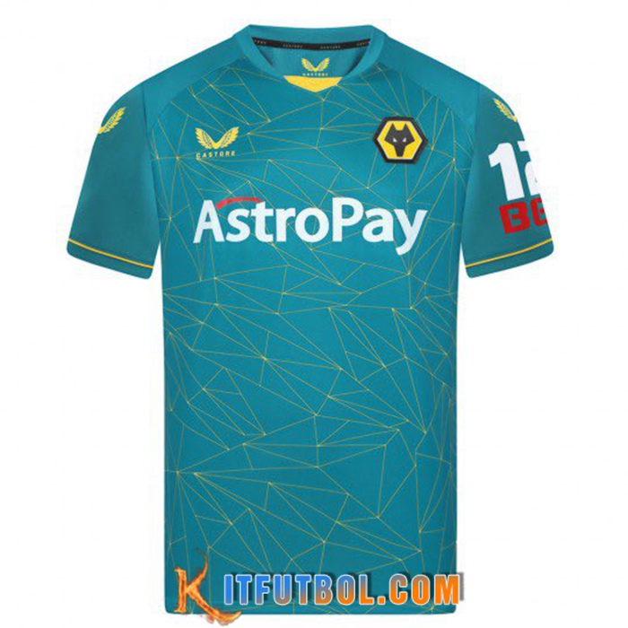 Nueva Camisetas De Futbol Wolves Segunda 2022/2023