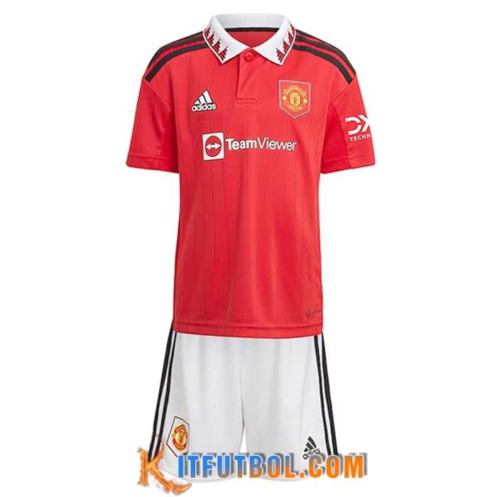 Nueva Camisetas De Futbol Manchester United Ninos Primera 2022/2023