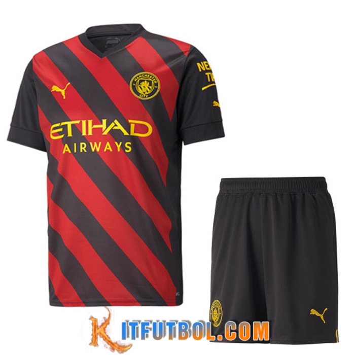 Camisetas De Futbol Manchester City Segunda + Cortos 2022/2023
