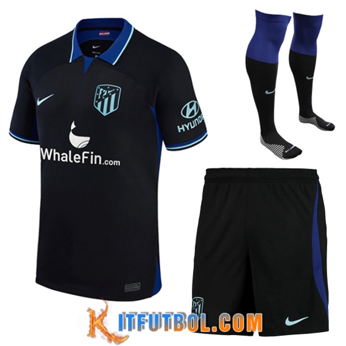 Camisetas De Futbol Atletico Madrid Segunda (Cortos + Calcetines) 2022/2023