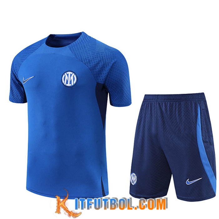Camiseta Entrenamiento + Cortos Inter Milan Azul 2022/2023