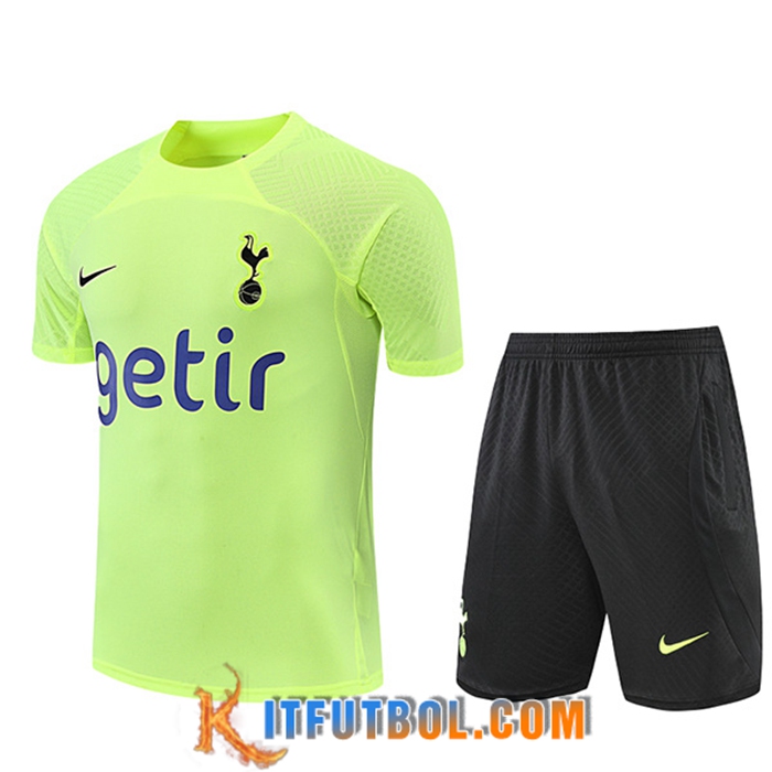 Camiseta Entrenamiento + Cortos Tottenham Hotspur Verde 2022/2023