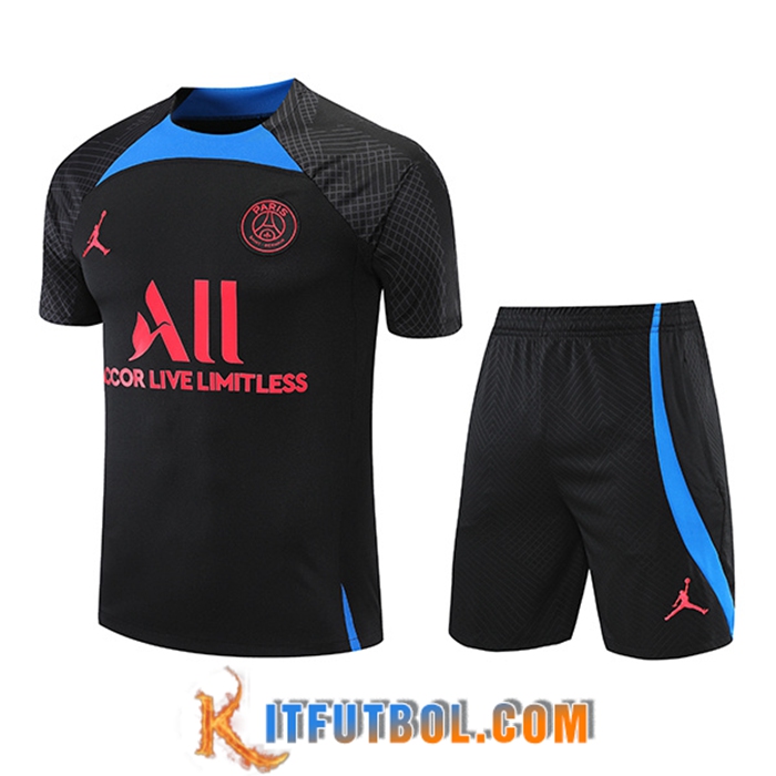 Camiseta Entrenamiento + Cortos Jondan PSG Negro 2022/2023