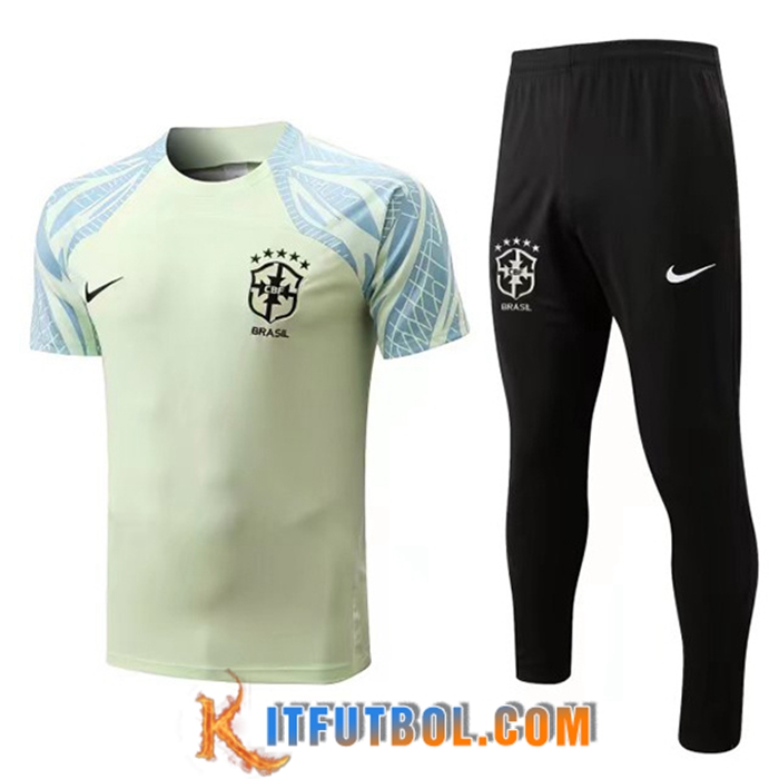 Camiseta Entrenamiento + Pantalones Brasil Amarillo 2022/2023