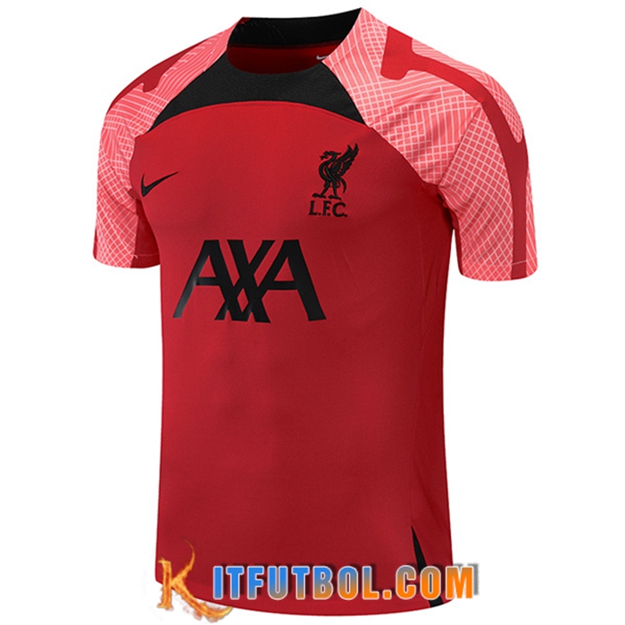 Camiseta Entrenamiento FC Liverpool Rojo/Negro 2022/2023