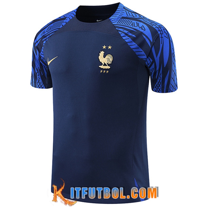 Camiseta Entrenamiento Francia Azul marino 2022/2023