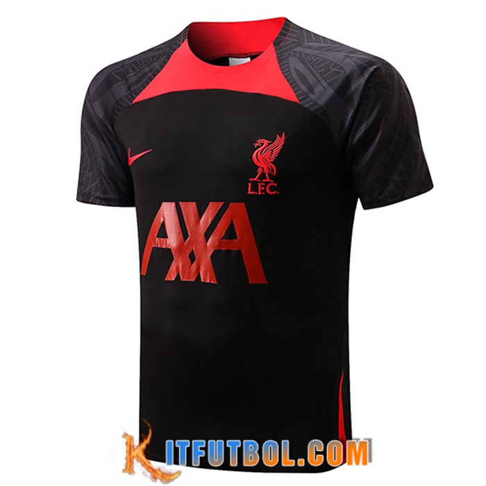 Camiseta Entrenamiento FC Liverpool Rojo/Negro 2022/2023