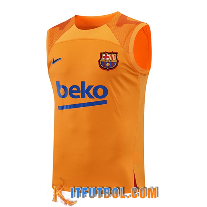 Training Debardeur FC Barcelona Amarillo 2022/2023
