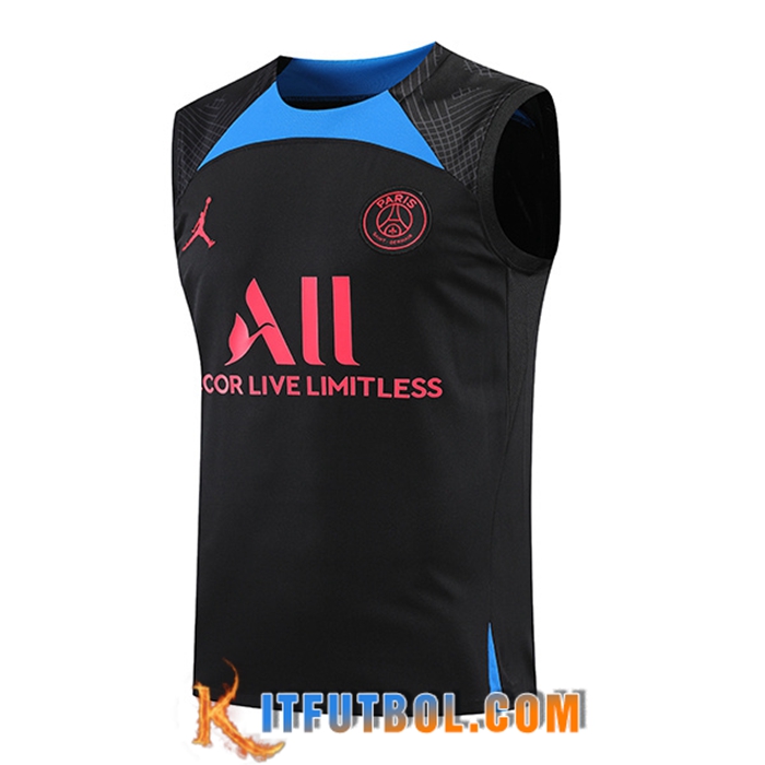 Training Debardeur Jondan PSG Negro/Azul 2022/2023