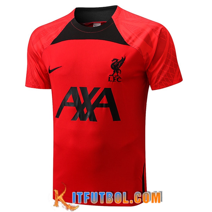 Camiseta Entrenamiento FC Liverpool Rojo/Negro 2022/2023