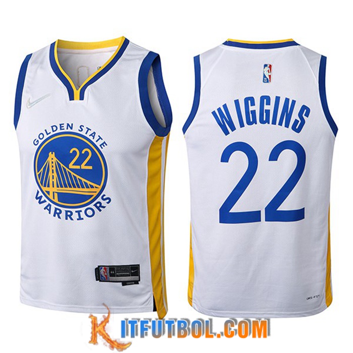Camisetas Golden State Warriors (WIGGINS #22) Blanco