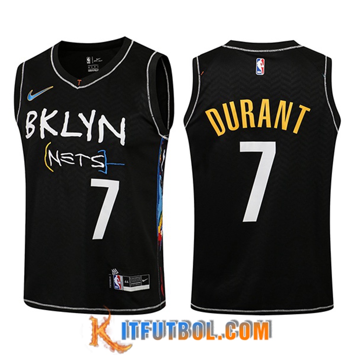 Camisetas Brooklyn Nets (DURANT #7) Negro