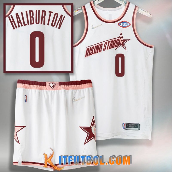 Camisetas American All-Star (HALIBURTON #0) Blanco
