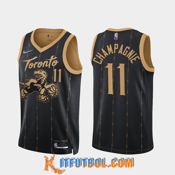 Camisetas Toronto Raptors (CHAMPAGNIE #11) Negro
