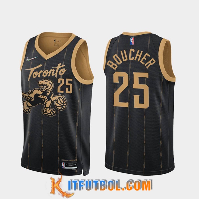 Camisetas Toronto Raptors (BOUCHER #25) Negro