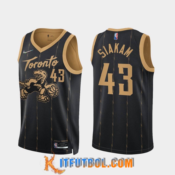 Camisetas Toronto Raptors (SIAKAM #43) Negro