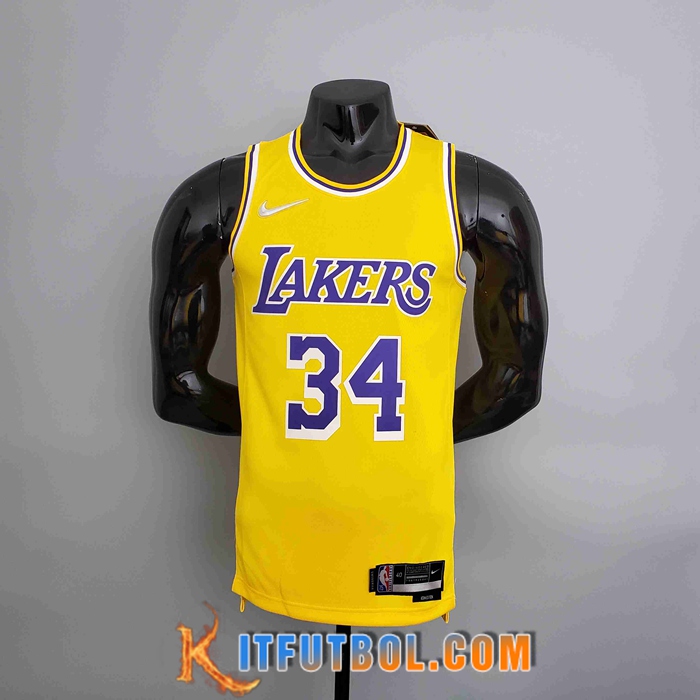 Camisetas Los Angeles Lakers (O'NEAL #34) Amarillo