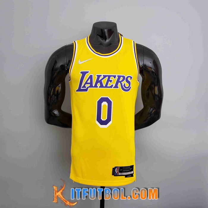 Camisetas Los Angeles Lakers (YOUNG #0) Amarillo