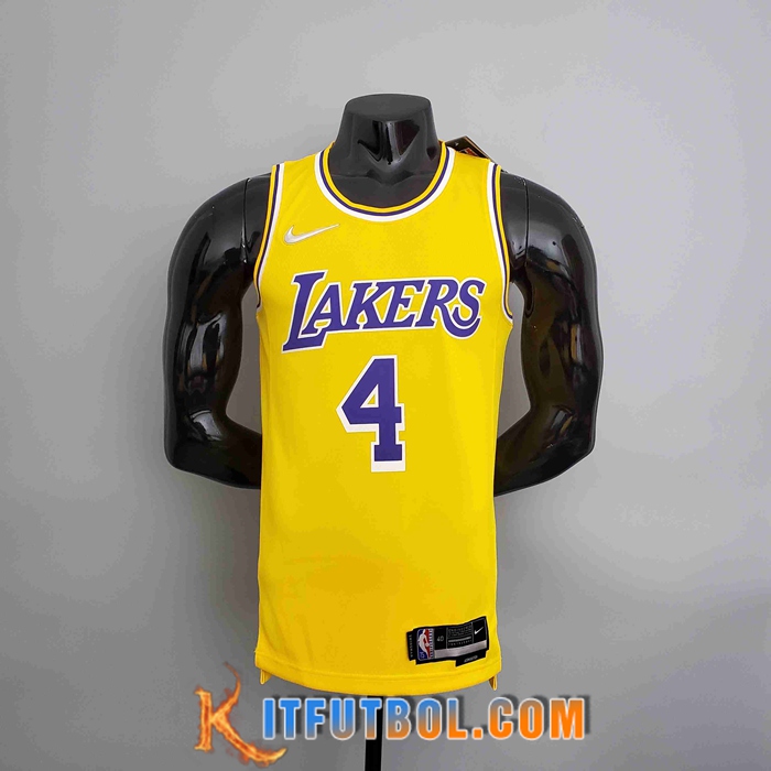 Camisetas Los Angeles Lakers (RONDO #4) Amarillo