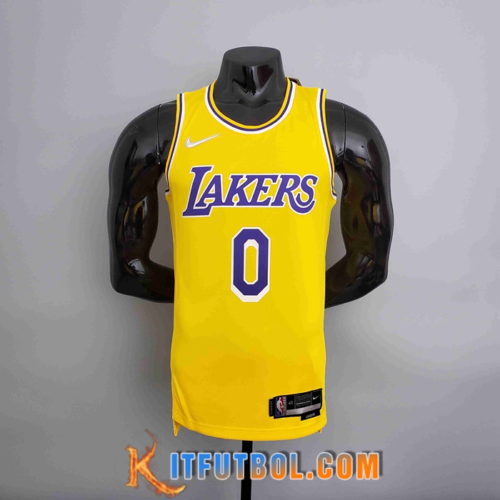 Camisetas Los Angeles Lakers (WESTBROOK #0) Amarillo