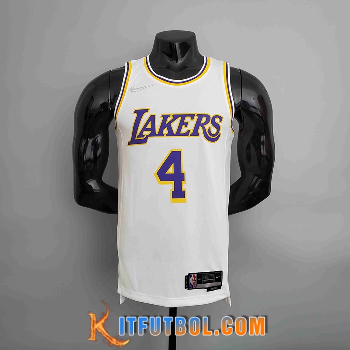 Camisetas Los Angeles Lakers (RONDO #6) Blanco