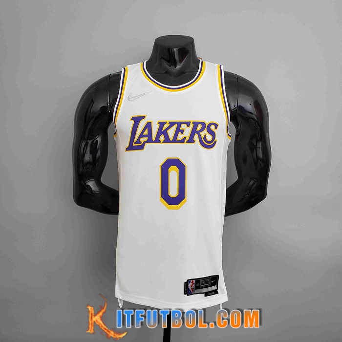 Camisetas Los Angeles Lakers (WESTBROOK #0) Blanco