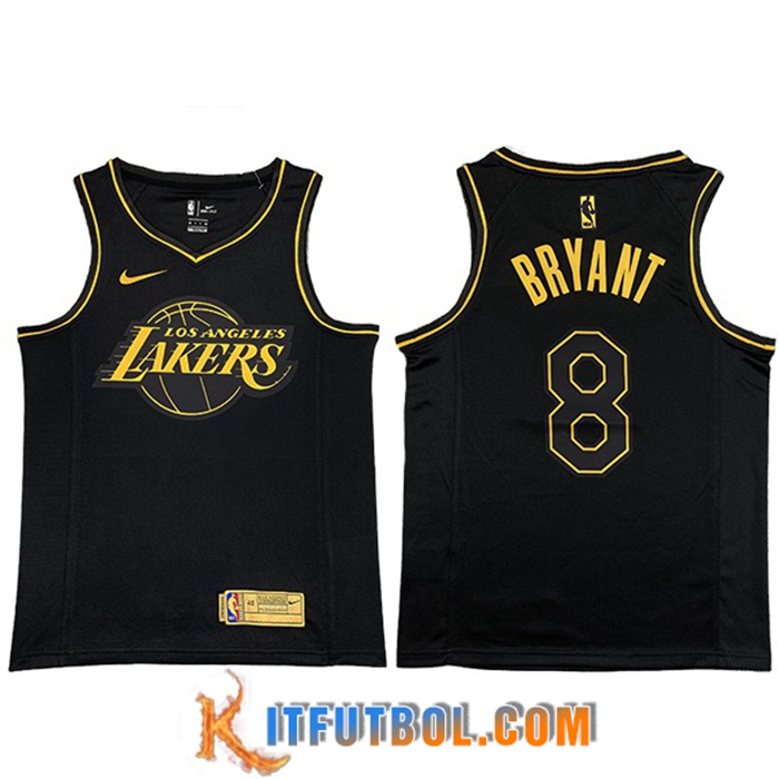 Camisetas Los Angeles Lakers (BRYANT #8) Negro