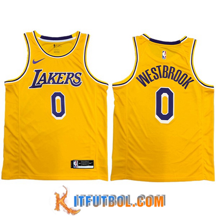 Camisetas Los Angeles Lakers (WESTBROOK #0) Amarillo