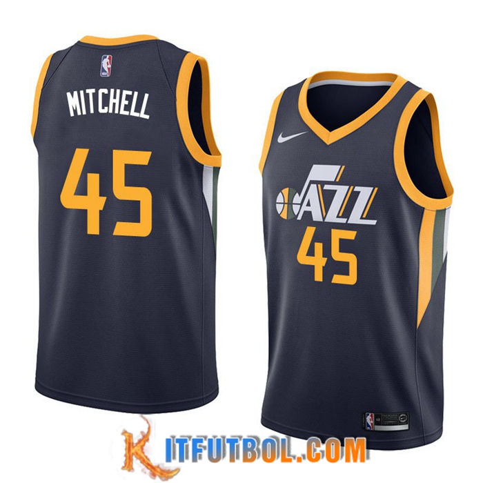 Camisetas Utah Jazz (MITCHELL #45) Negro
