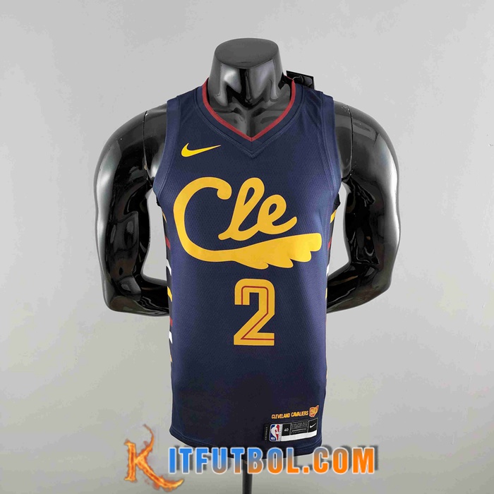 Camisetas Cleveland Cavaliers (IRVING #2) Azul marino Striped