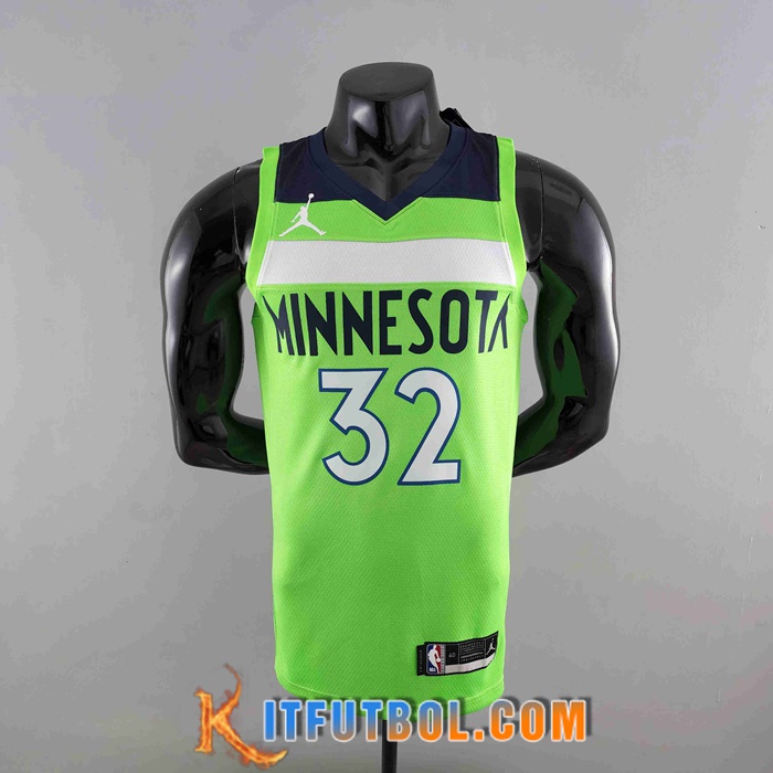 Camisetas Minnesota Timberwolves (TOWNS #32) Verde Air Jordan