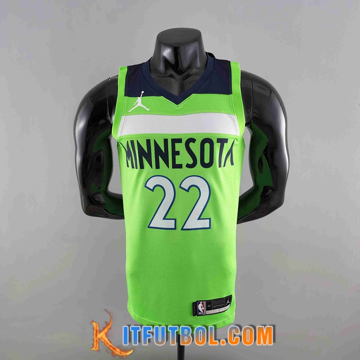 Camisetas Minnesota Timberwolves (WIGGINS #22) Verde Air Jordan