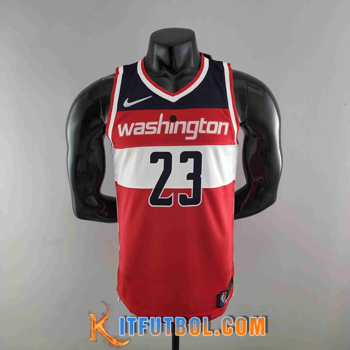 Camisetas Washington Wizards (JORDAN #23) Rojo/Blanco/Azul 75th Anniversary